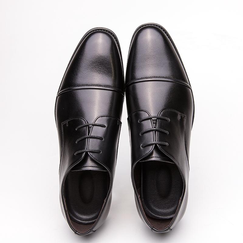 New Men Formal Shoes Black Brown Lace Up Business High Quality Derby Shoes Gentleman Social Shoes Size 38-48 Men Shoes