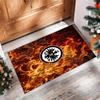 Eintracht Frankfurt Football Print Crystal Velvet Rug, Comfortable Water Absorbent Non Slip Indoor Floor Carpet