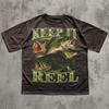 Keep It Reel Funny Bass T Shirt, Fisherman Shirts, Fish Lover Tee, Bootleg Retro Shirt, 90s Vintage Graphic Tees, Fathers Day Gift, Dad Gift