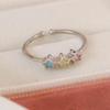 Niche Style Micro Inlaid Zircon Stylish Hand Jewelry Geometry
