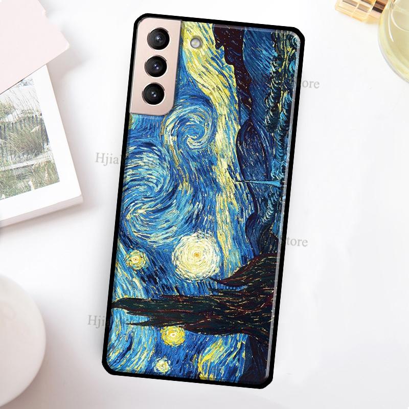 

Van Gogh Art Oil Painting Case For Samsung Galaxy S22 Ultra S20 S21 FE S8 S9 S10 Note 10 Plus Note 20 Ultra Cover Galaxy S22Ultra