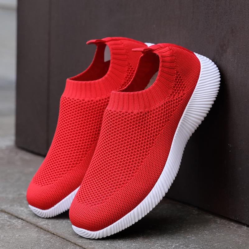 Ladies' Shoes, Breathable Running Sports Shoes Outdoor Lightweight Mesh Shoes Sliding Flat Walking Shoes 2025 Tenis Masculino