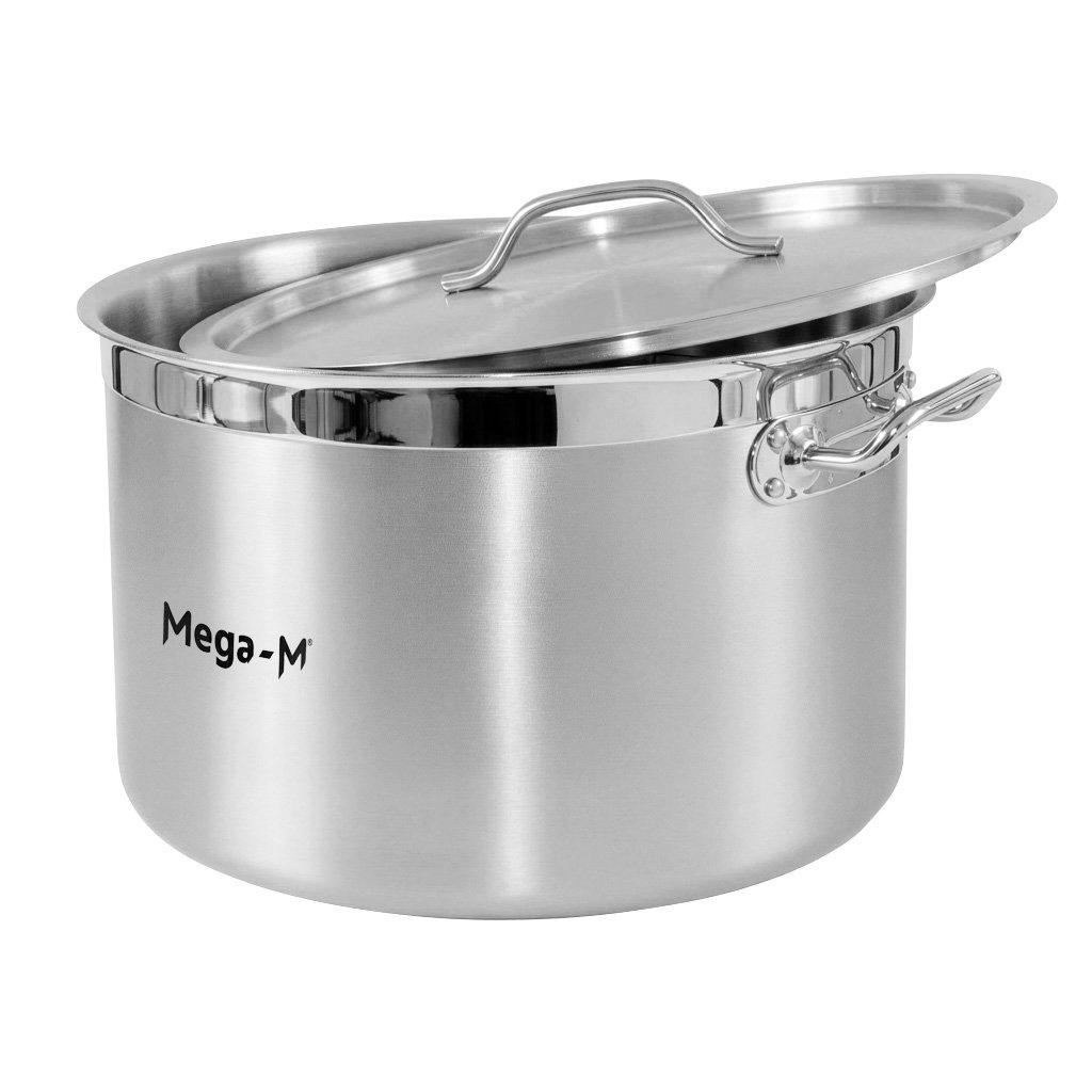 Medium Catering Pot With Lid Mega-M Pro 32L Dia. 40 Cm X H 26 Cm N