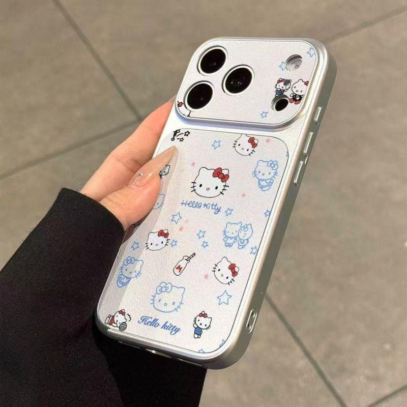 

Blue Line KT Full Coverage Cartoon Case for Apple 17 Pro Max with Silver Frame and Corning Protection Apple 12 Pro