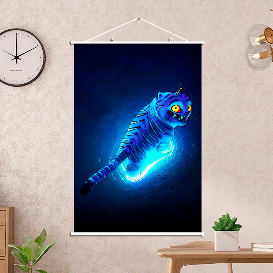 Hunter Girls K-Pop Demon Hunters Hanging Scroll (60x90 CM) Wall Art