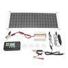 Solar Power Kit with 220W Inverter 10A Controller Polysilicon 30W Overvoltage Protection for 12V Car