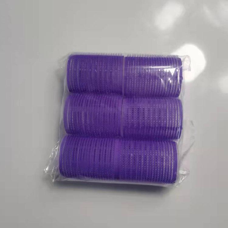 

Hot Sale Air Bangs Curling Tool Lazy Eight Character Fluffy Roll Shaping Self-Adhesive Hair Roll Plastic Hollow Roll 1.5 фіолетовий