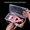 Dustproof Nail Art Tool Storage Display Box Makeup Brush Storage Box Transparent Plastic Makeup Jewelry Organizer Display Case