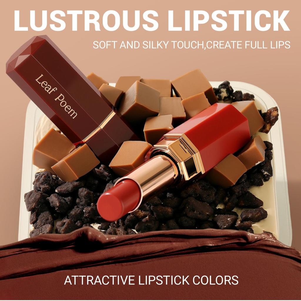Octagonal Beveled Moisturizing Lipstick,Waterproof, Moisturizing, Long Lasting, Easy To Apply, and Enhances Your Complexion