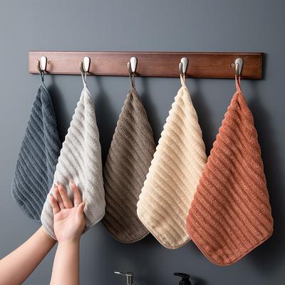 Kitchen Hand Towel Small Towel Soft Square Towel Can Be Hung To Absorb Water Quick-drying Boys and Girls Household Handkerchief Bathroom5pcs