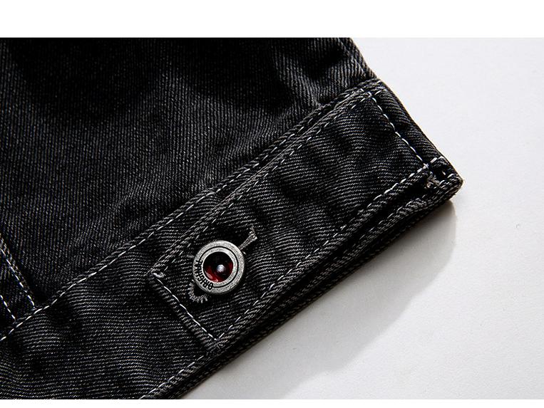 2025 Men's Plus Size Casual Denim Jacket: Trendy Patchwork, Loose Fit