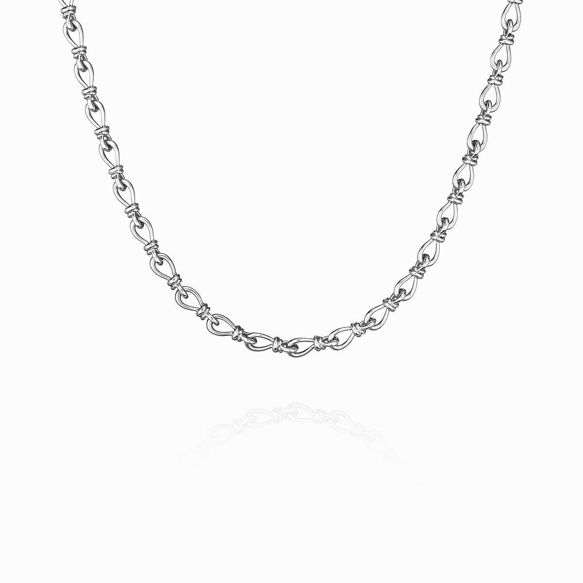

Plus Silver Necklace for Men and 112144320001 4.C.Homme Women,