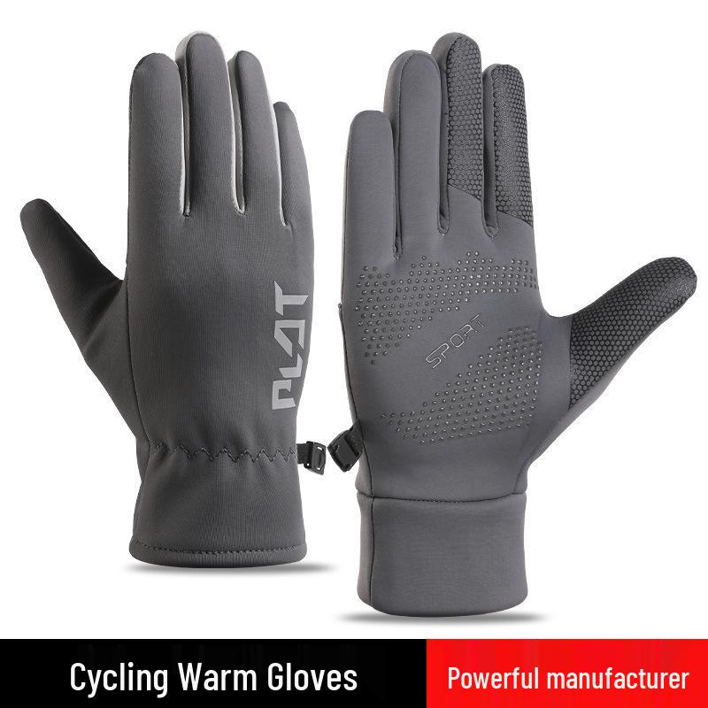Windproof Touchscreen Winter Cycling Gloves for Men & Women - Warm, Thick, and Cold-Proof for Outdoor Sports