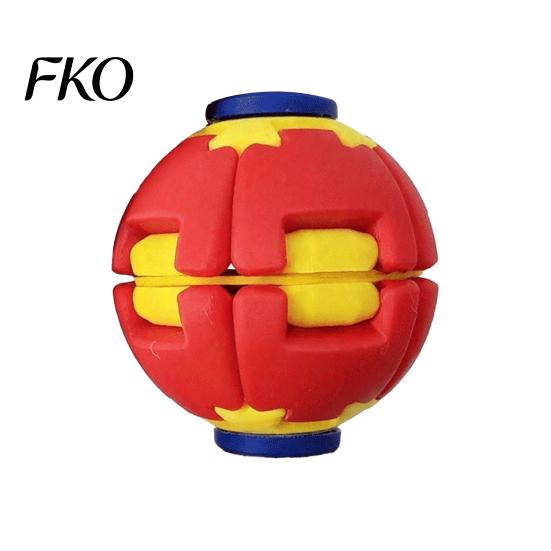 Decompression Ball Toy 3D Printed Press Spinning Ball, Stress Anxiety Relief Fidget Spinner, Reduction Rotating Splicing Desk for Kids Teens