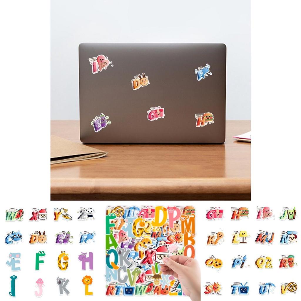 Adhesive Alphabet Lore Stickers For Luggage Case/trolley Decor 52pcs
