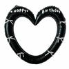 Reusable Photo Frame Balloon Metallic Love Balloon Cute Design Giant Heart Balloon  Birthday Party