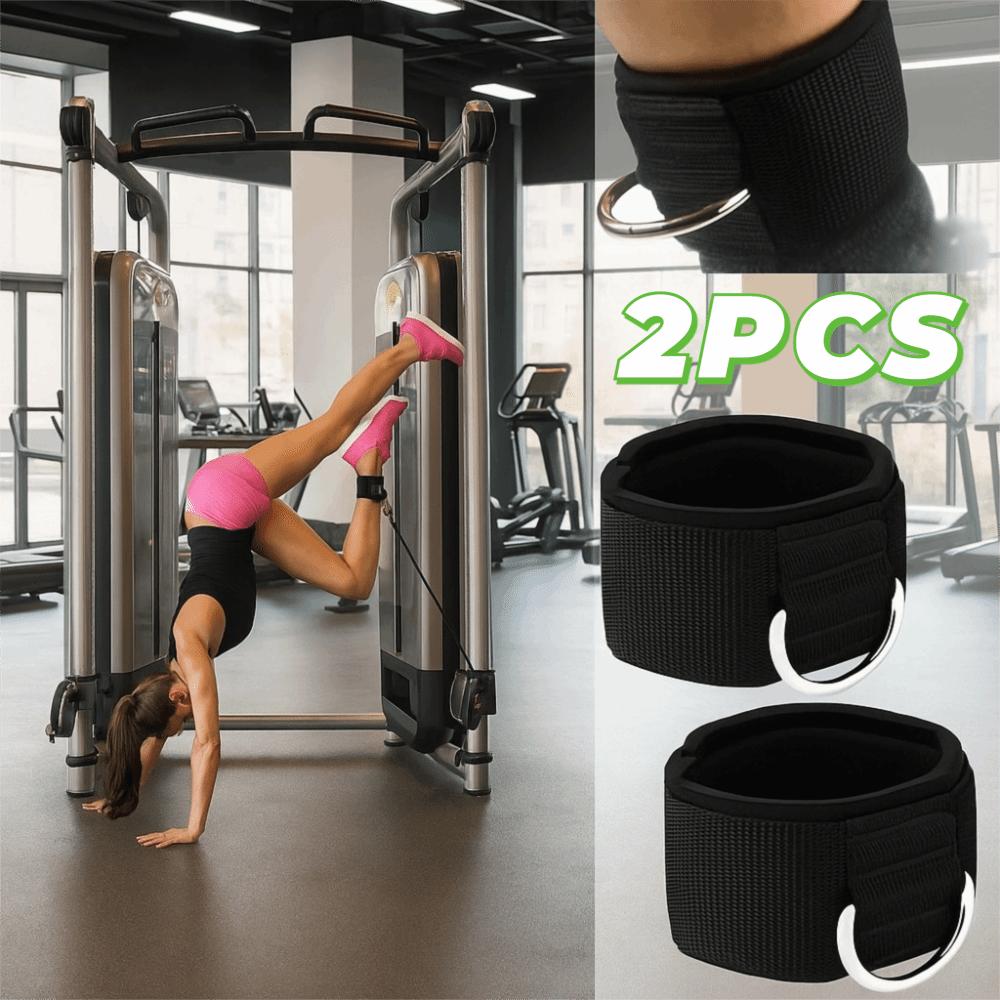 2pcs D Shape Buckle Ankle Support Brace Adjustable Ankle Cuffs Straps Durable Wrist Straps  Gym