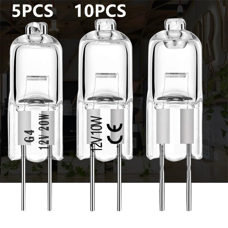 5/10PCS G4 12V LED Lamp Bulbs 10W 20W Eco-Friendly Halogen Light Capsule Inserted Beads Crystal Lamp for Home Decor