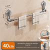 Portable Suction Cup Wall Towel Rack Traceless Retractable Towel Holder Self-adhesive Single Rod Storage Shelf Kitchen Bathroom