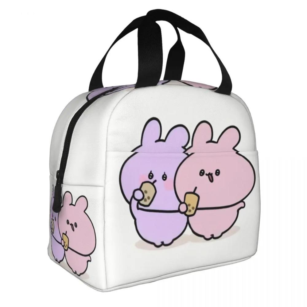 Custom Asamimichaan Anime Cartoons Asamimi Insulated Lunch Bags for Women Resuable Thermal Cooler Bento Box Work School Travel
