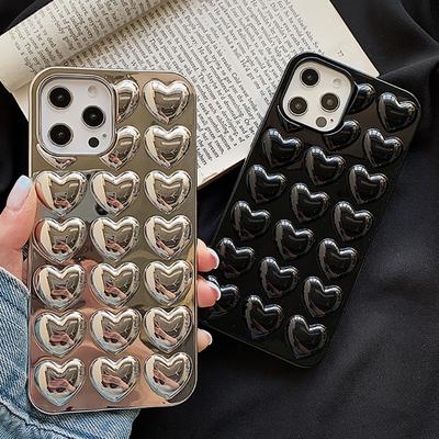 Χαριτομένο 3D Θήκη Καρδιά Αγάπης Για iPhone 17 Air 14 13 12 11 15 Pro Max 16 Plus Κινούμενο Σχέδιο Χρώμα Καραμέλας Πίσω Κάλυμμα Για 12 13 Mini Θήκες