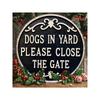 Metal Garden Gate Wall Art Outdoor Decor