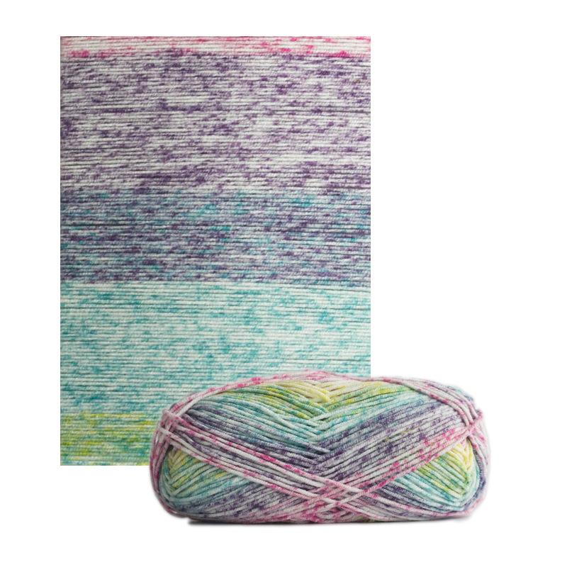 40g/Roll Silk Thread Bag Doll Gradient Color Handmade Woven Duan Dyed Yarn Soft Crocheting DIY Crafting For Sweater Hat Scarf
