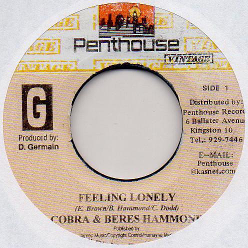 

7inch Record MAD COBRA & BERES HAMMOND - Feeling Lonely NONE Penthouse Vinta Jamaica Reggae, Ska & Dub Used
