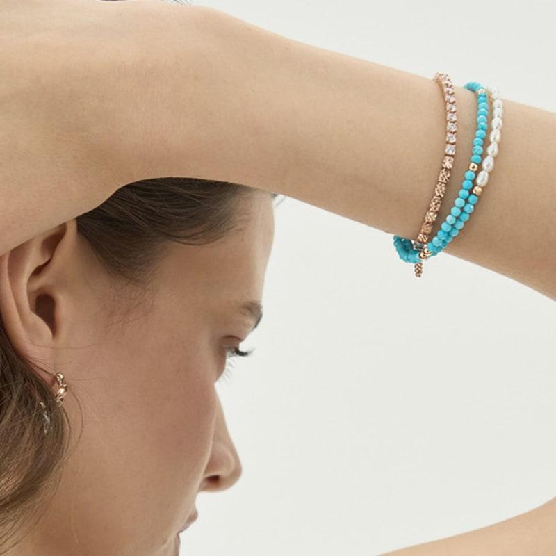 Own 14K Turquoise Gold Ball Bracelet