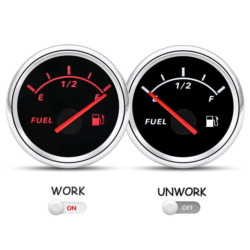 240-33ohm  Fuel Level Gauge Stainless Steel Marine Fuel Level Gauge Sensor 100mm-600mm for Car Boat  Indicator E-F Range