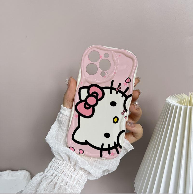 Hello Kitty Kuromi Phone Holder Chain Case For Xiaomi Redmi Note 15 5G 15C 15 14C 13C Note 14 13 12 Pro Plus 5G Pochacco Casing