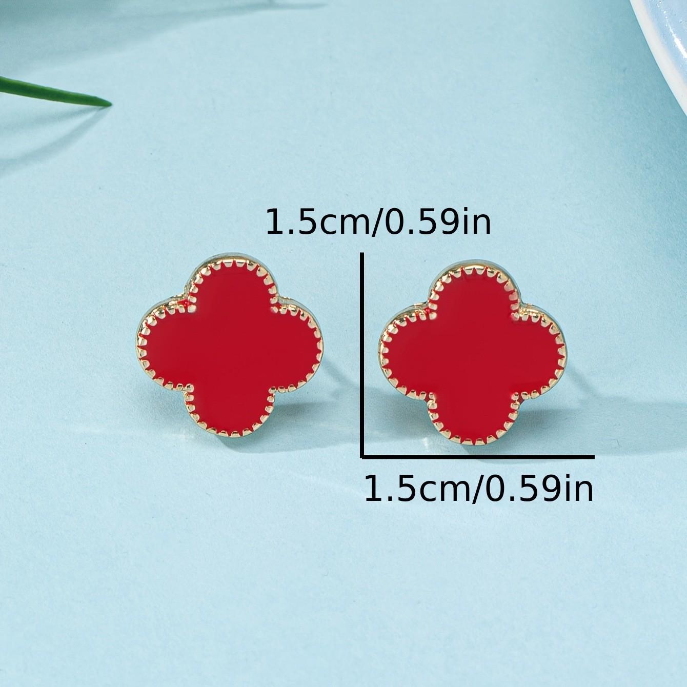 Европейские и американские роскошные серьги-клевер-четырехлистник, универсальные, высокого класса