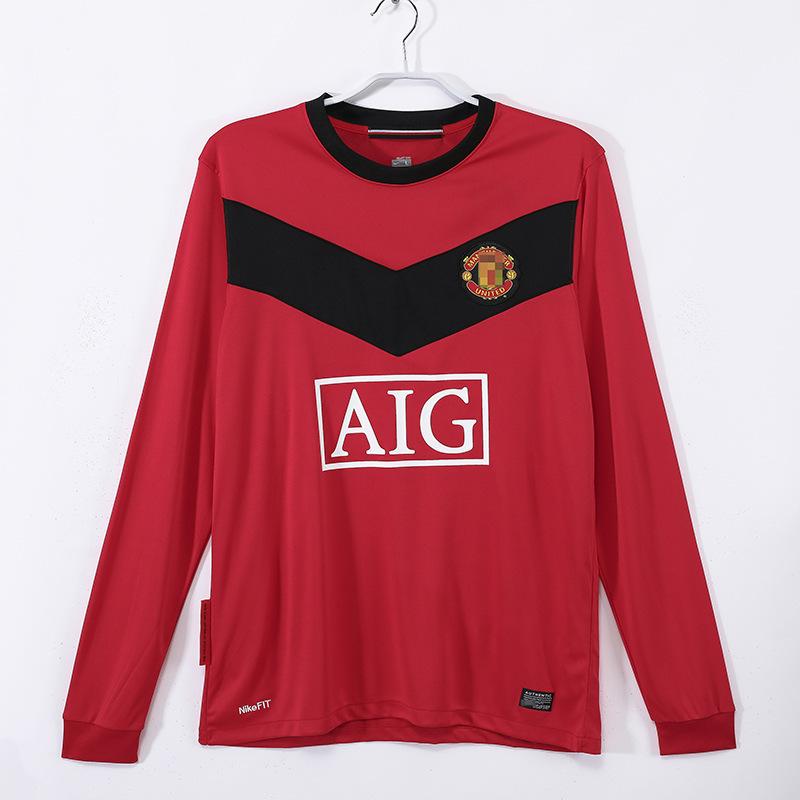 Red Devils 0406 Manchester United Premier League Jersey No. 7 C Ronaldo Long Short Sleeve  Rooney 08-09 Champions League Edition Manchester United