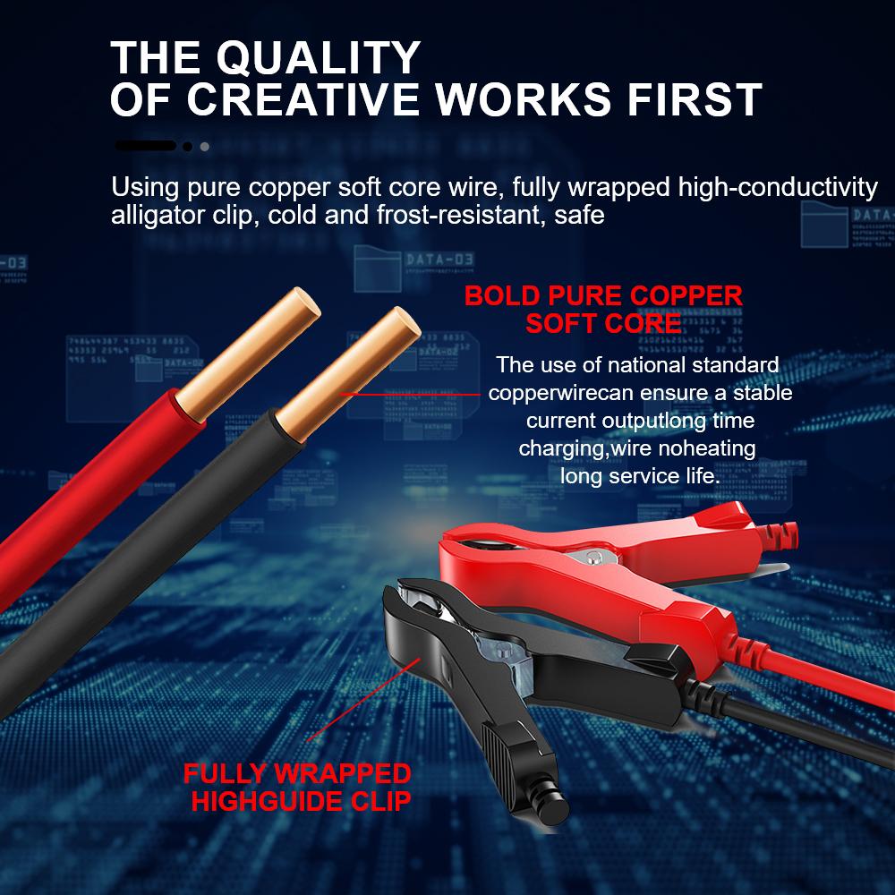 Digital Display Screen Suitable for Lead Acid Batteries 12V6A Intelligent EU Plug Reverse Protection Car/Motorcycle Charger Smart Battery Charger