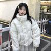 Polka Dot Sweet Short Fluffy Lapel Cotton-padded Jacket Female Students Winter New Thickened Warm Cotton Clothes