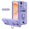 Slide Camera Lens Protection Case For Honor 50 6.57inch Card Slot Stand Holder Magnetic Cover For Huawei Honor Honer Honar 50