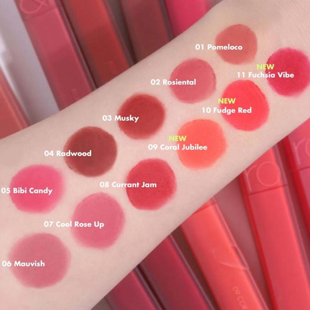 Rom&nd Romand BLUR FUDGE TINT, Aksamitne Matowe Usta 5.0g/0.18oz (12 opcji kolorów)