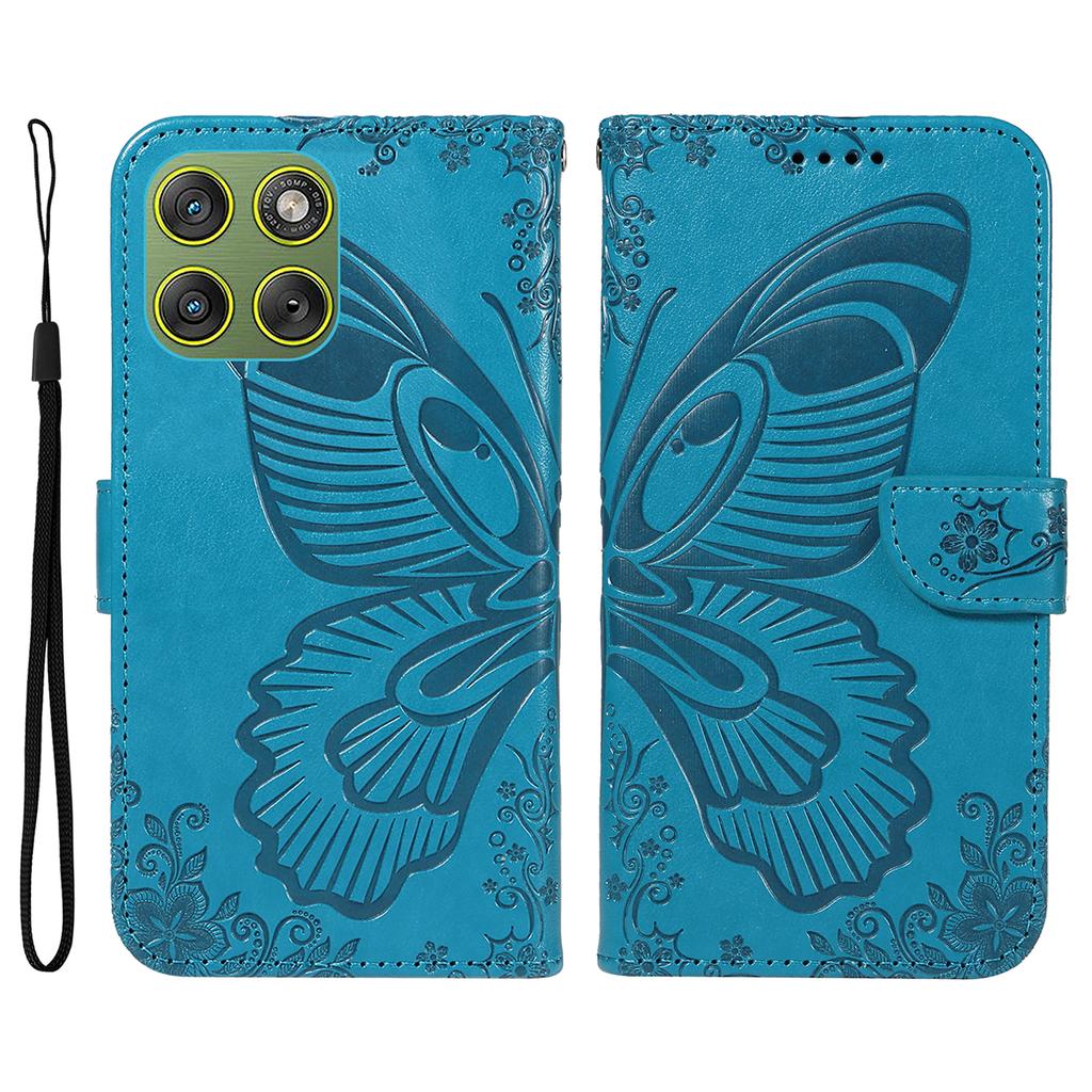 For Motorola Edge 70 5G Case Butterfly Pattern PU Leather Folio Flip Phone Cover