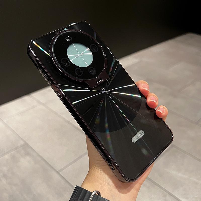 

Suitable for Huawei Mate60pro Mobile Phone Case Lens Bracket Creative Electroplated M60por Anti-fall CD Pattern M60 Case Huawei Mate 60 Pro +