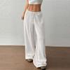 Women's Pants Fashion Casual Pants Solid Color Drawstring Pants