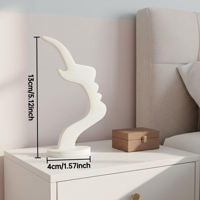 

Abstract Human Face Eyeglass Stand - Fun and Simple Glasses Organizer Size: 13*4 (Package: OPP Bag 18*11) чёрный