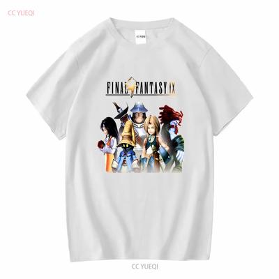 Final Fantasy IX GRA KOMPUTEROWA T-shirt ŻÓŁTY CZARNY CZERWONY KHAKI Wszystkie rozmiary S 5XL długi lub krótki rękaw vintage Sprany Casual