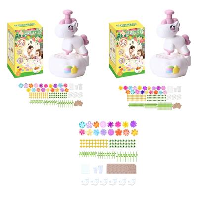 Children Plastic Flower Making Kits Flower Pressing Machine Craft Toy For Art And Craft Project Making Accessories