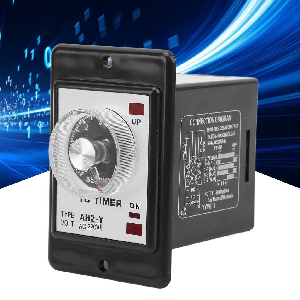 AH2‑Y 6S Time Controller Compact 8 Feet Pointer Type Timer for Automation Equipment Electromechanical Cabinets