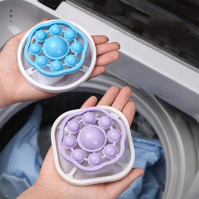 1PC Laundry Washing Machine Filter Remove Dirty Hair Mesh Yarn Laundry Reusable Ball Pet Furs Lint Hair Catcher Clothe Cleaning