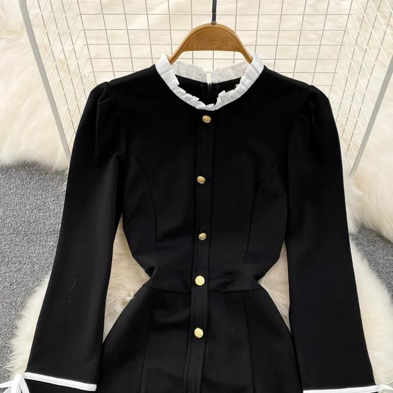 Платье-стойка с лоскутным принтом — фото 2