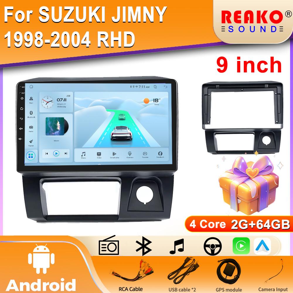 

4G DSP автомобильное радио Android Auto Carplay для SUZUKI JIMNY 1998-2004 RHD мультимедийный плеер GPS 2din стерео 4 core 2GB+64GB carplay