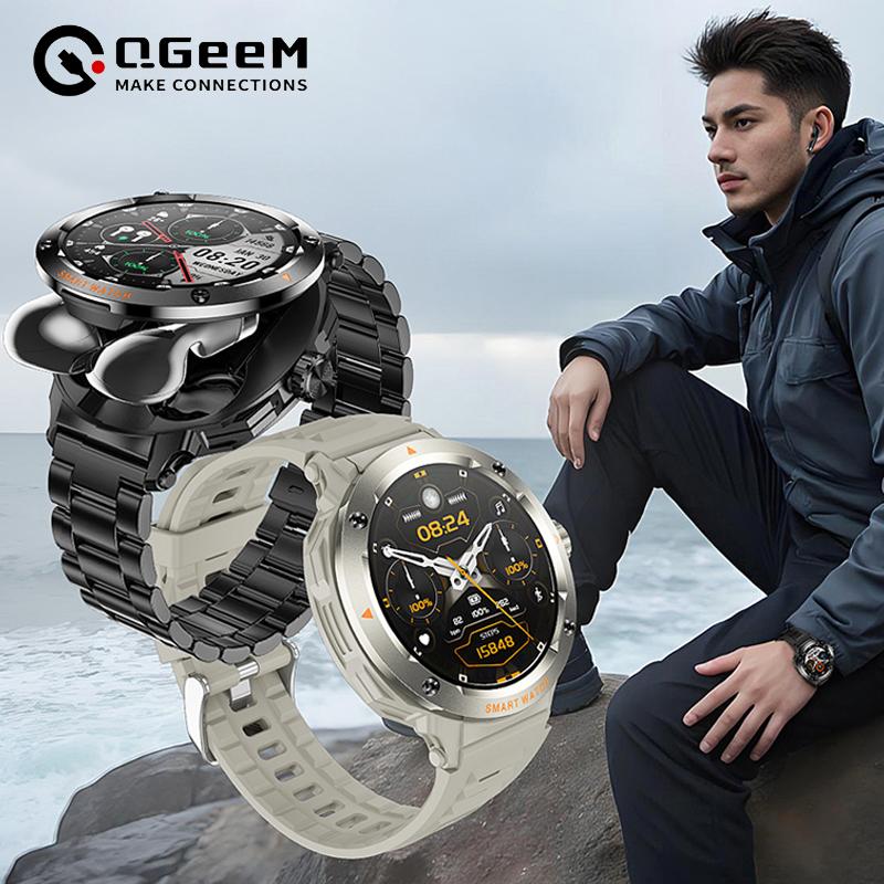 Newsmart 2025 NewSmart Watch With BT earphone 2-In-1 NFC Bluetooth Call Men ...