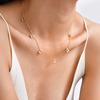 Fashion Chic Stainless Steel Cherry Chain Necklace, 18k Gold Plated Waterproof Charm Necklace, Exquisite Jewelry for Women Gift