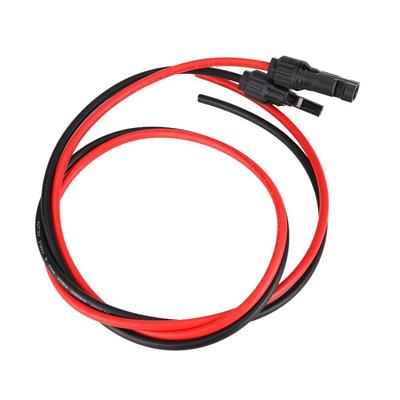 UV Proof 2.5mm² Solar Cable For MC4 Connector Solar Dedicated PV Cable 1m Length Weather Resistant Cable Wire PV Installation